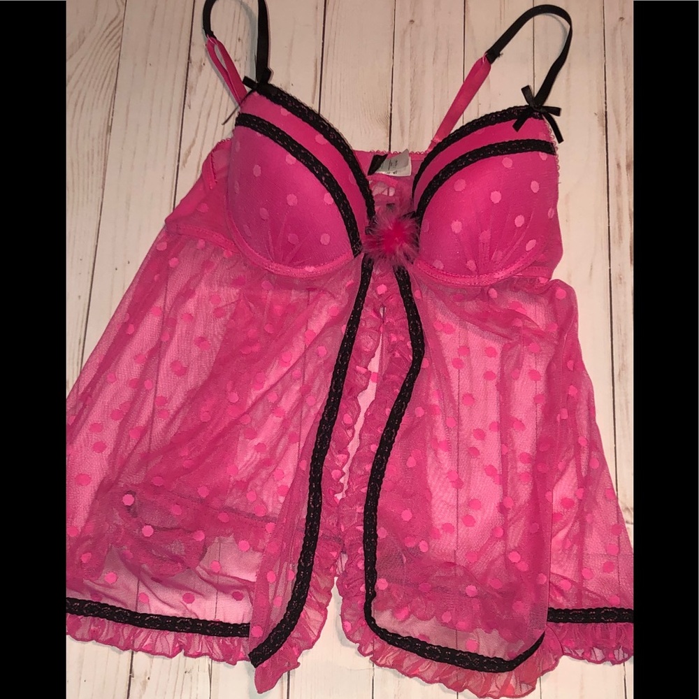 Pink and Black Babydoll